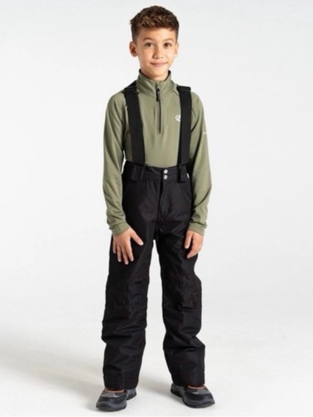 New with Tags Dare2b Boys Black Bib Snowpants size 7/8